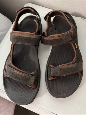 Teva Men’s Dark Brown and Black Outdoor Sport Sandals